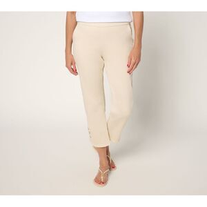 Martha Stewart Women's Pants Sz 2 Signature Colored Denim Crop w White A691988